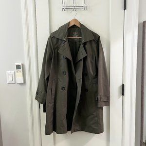 LL Bean Trench Coat - Army Green